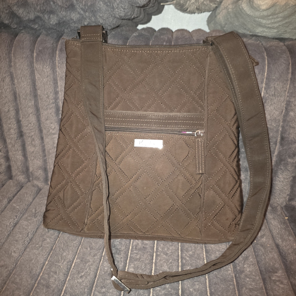 Vera Bradley Quilted Brown Crossbody Bag